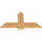 Ekena Millwork Eugene Smooth Timber Gable Bracket, Western Red Cedar, 36"W x 19"H x 1 1/2"D x 5 1/2"F, 13/12 Pitch GBW036X19X0206EUG00SWR - alternate 4